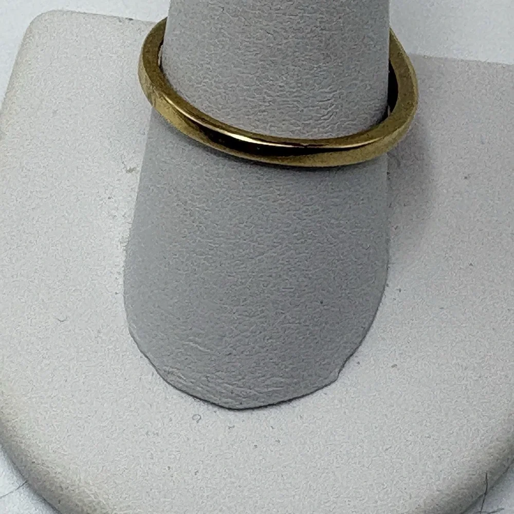 Vintage Ruby and Diamond Ring Gold Plated Size 10 Retro Cocktail Prom
